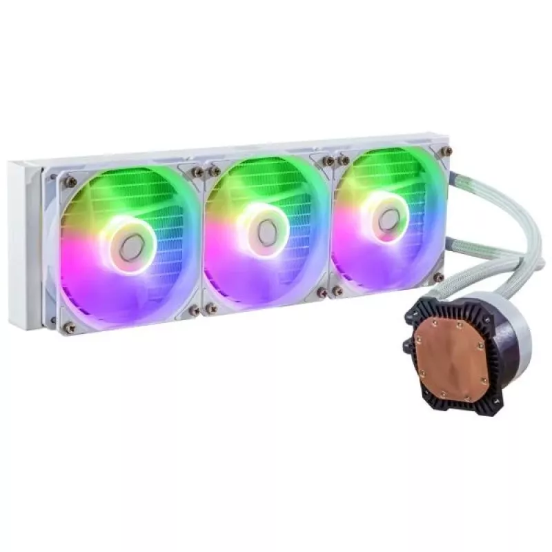 Sada kvapalinového chladenia Cooler Master MasterLiquid 360L Core ARGB biela 12 cm ventilátor