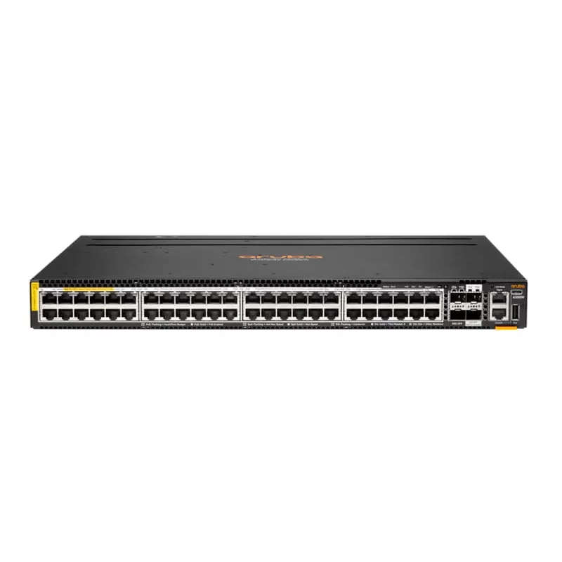 Managed sieťový switch HP Enterprise Aruba R8S90A 48x 5G Ethernet (100/1000/5000) PoE, RJ-45/USB-C konzola, 880 Gbit/s