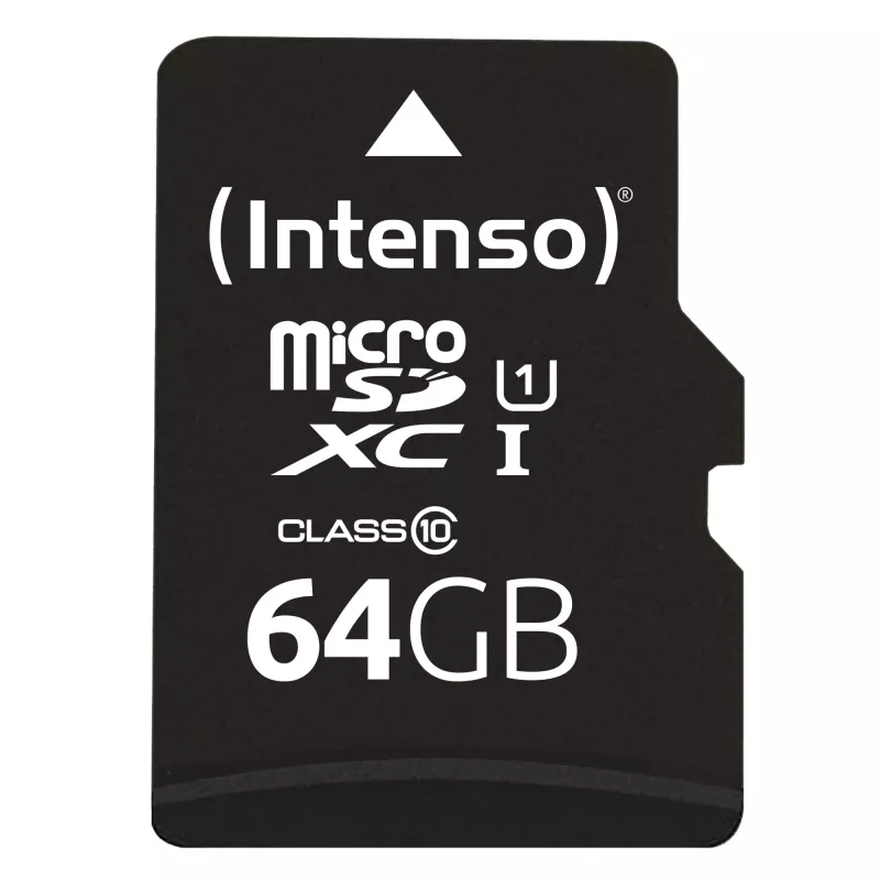 Intenso Performance - pamäťová karta (microSDXC s SD adaptérom) - 64GB - UHS-I U1 / Class10 - microSDXC UHS-I (3424490)