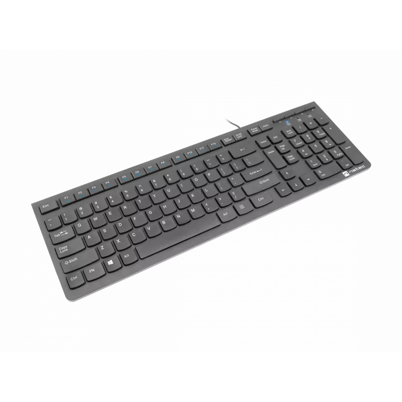 Natec Discus 2 - klávesnica - QWERTY - US - čierna - klávesnica - US-angličtina - čierna