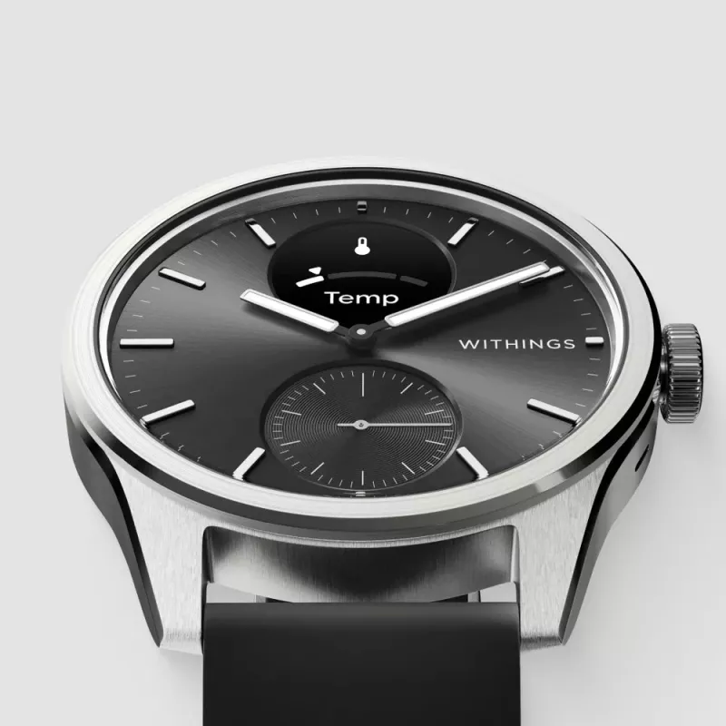 Hybridné smart hodinky Withings ScanWatch 2 čierne