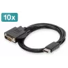 Digitus DisplayPort – DVI adaptérový kábel, balenie 10 ks