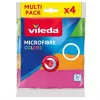 Vileda Microfibre Colors čistiace utierky, viacfarebné, 4 ks