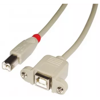 Lindy 31801 USB kábel USB 2.0 1 m USB B sivý