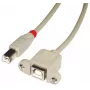 Lindy 31801 USB kábel USB 2.0 1 m USB B sivý