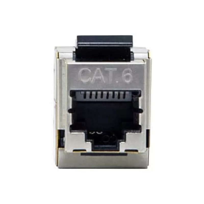 Chránená Cat6 Keystone inline spojka sada 8 ks, EQUIP — ploché prevedenie, RJ-45, 17×35,5×24,4 mm, strieborná