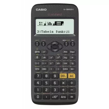 Vedecká kalkulačka CASIO FX-350CE X — 379 funkcií, 16-miestny LCD, na batérie (AAA), čierna, vreckový formát