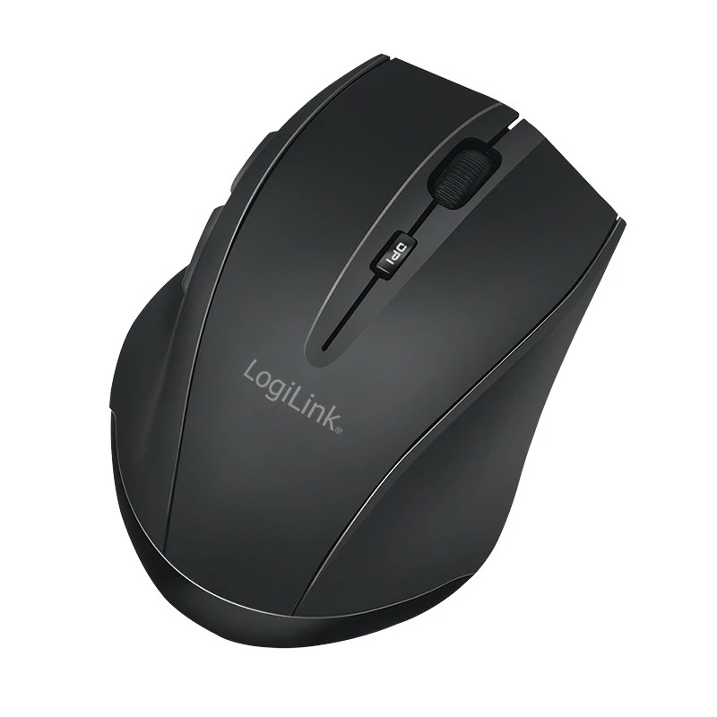 Logilink bezdrôtová myš BT5.0, ergonomická, čierna