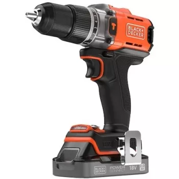 Akumulátorový príklepový vŕtací skrutkovač Black & Decker BCD383D1XC 18V 2Ah sada s batériou