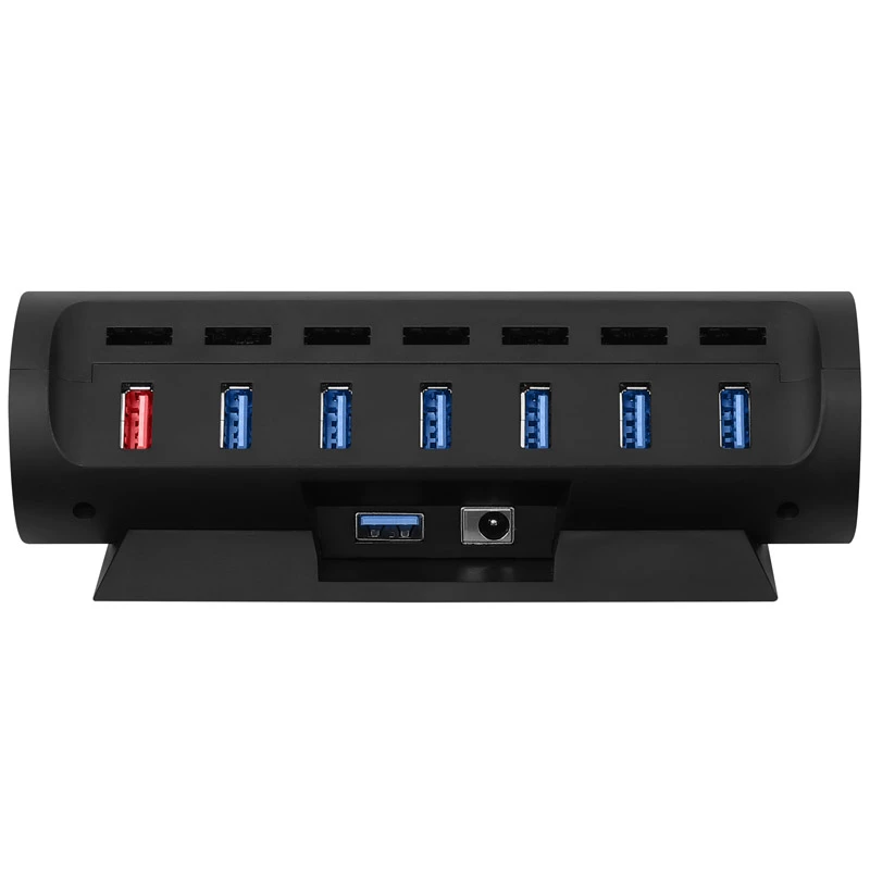 Streamplify HUB CTRL 7, 7x USB 3.0 typ A, RGB, 12V, EÚ sieťový kábel – čierny