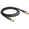 Koaxiálny kábel RG-6/U DeLOCK 88922 1 m IEC čierny