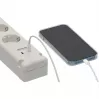 Brennenstuhl Bremounta zásuvková lišta, 5 zásuviek + 2x USB-C, 3 m, biela