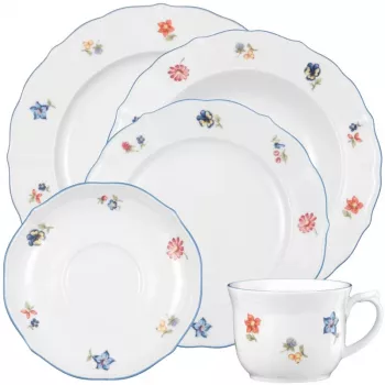 Súprava riadu Seltmann Weiden 30-dielna porcelán biela 6 osôb