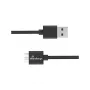 USB kábel MediaRange MRCS240 — USB A na Micro-USB B, USB 3.2 Gen 1 (3.1 Gen 1), 1,8 m, čierny