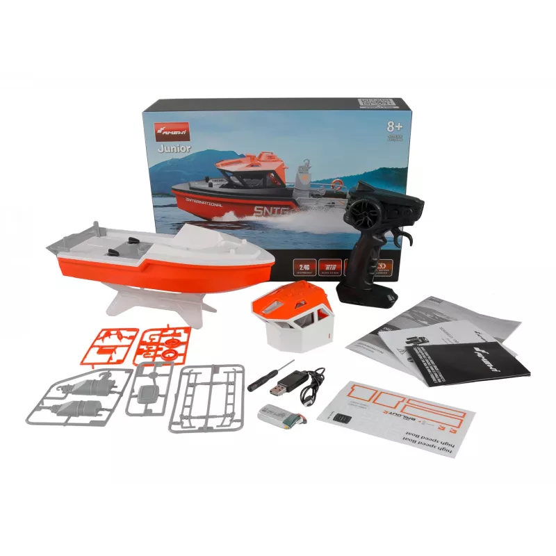 Amewi záchranný čln brushless prúdový pohon 320mm RTR biela/oranžová (26116)