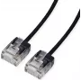 ROLINE UTP patch kábel Cat.6A ultra krátky RJ45 čierny 0,5 m - Sieť - CAT 6a (21.15.4460)