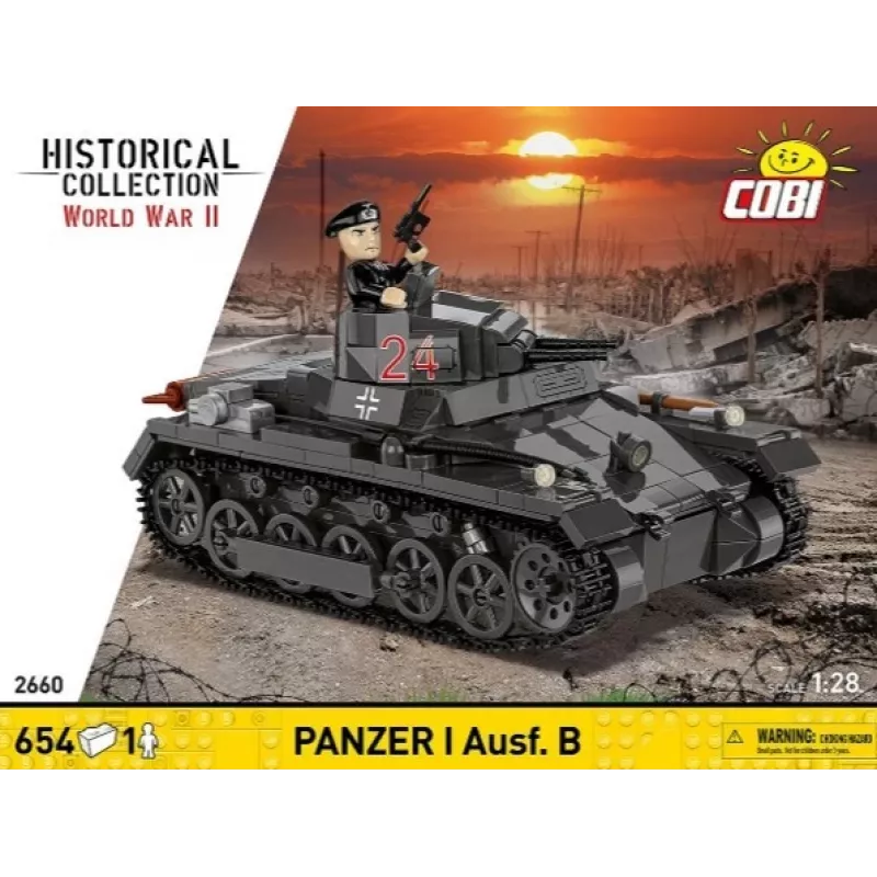 Stavebnica Cobi Panzer I Ausf. B – 654 dielov, detailný model stavebnice