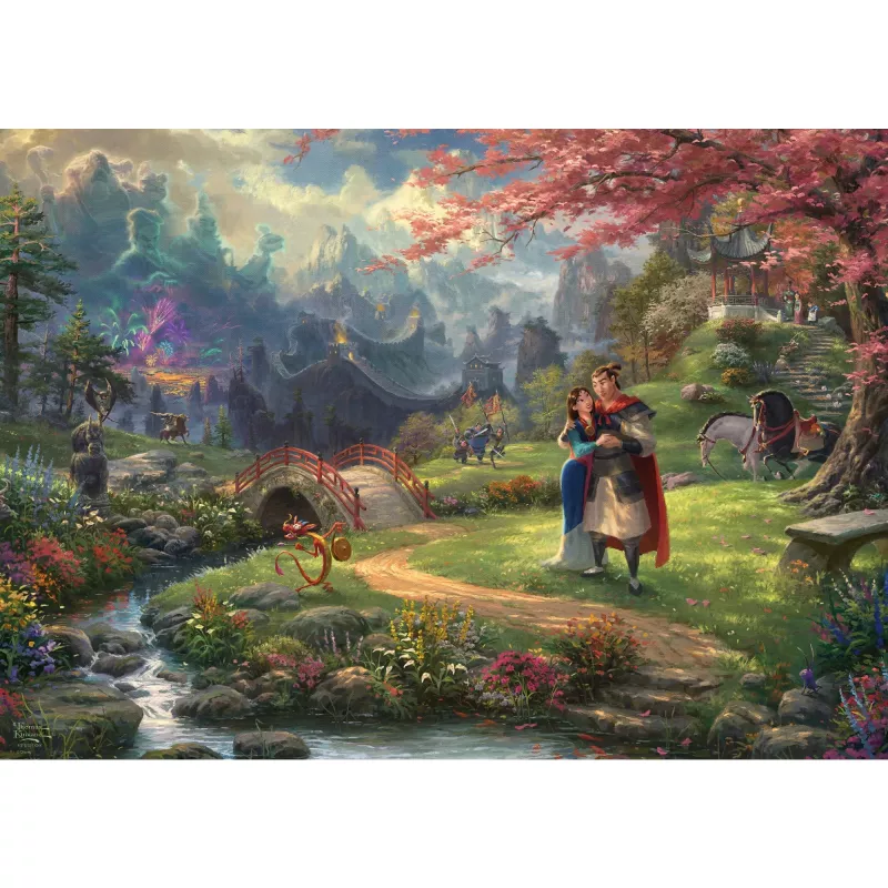 Thomas Kinkade Studios: Disney - Mulan, puzzle 1000 dielikov
