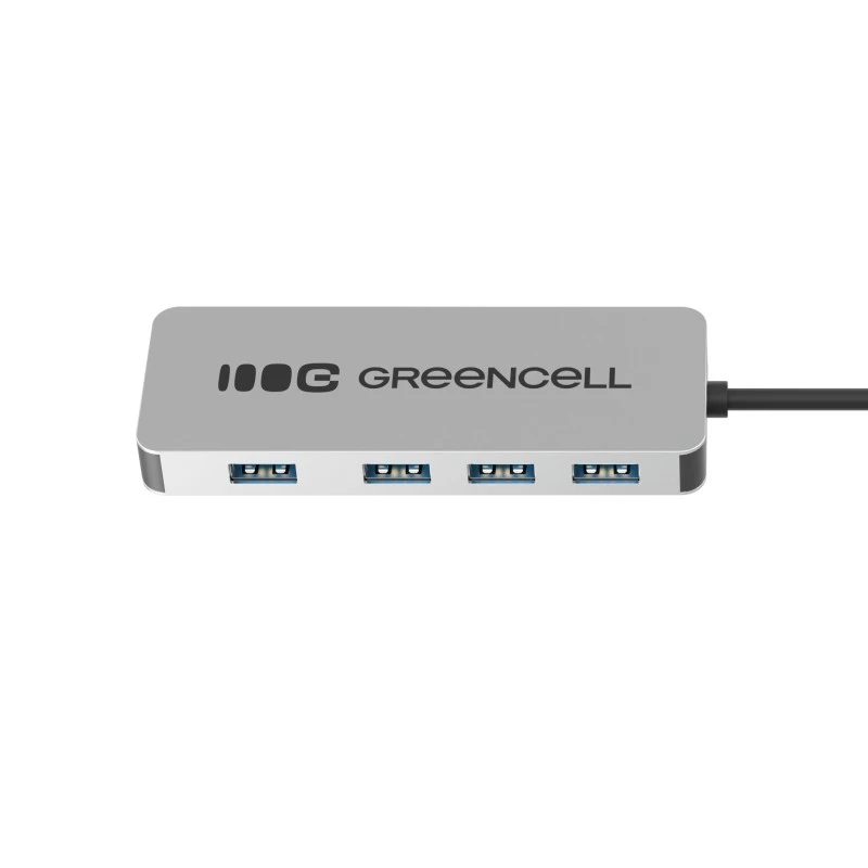 USB hub Green Cell HUB-GC-C4A — 4-portový USB-C 3.0 hub