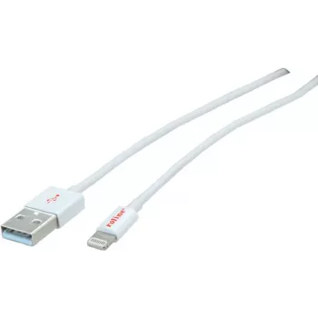 ROLINE - Lightning kábel - Lightning (M) na USB (M) - 15 cm - tienený - biely - zalievaný - pre Apple iPad/iPhone/iPod (Lightning) (11.02.8326)