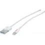 ROLINE - Lightning kábel - Lightning (M) na USB (M) - 15 cm - tienený - biely - zalievaný - pre Apple iPad/iPhone/iPod (Lightning) (11.02.8326)