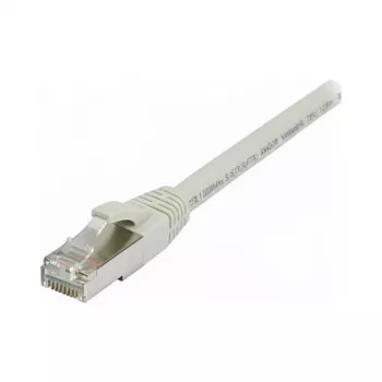 Synergy21 patch kábel RJ45, CAT8.1 2000 MHz, 0,25 m, sivý, S-STP (S/FTP), TPE/LSZH (SuperFlex), AWG26,