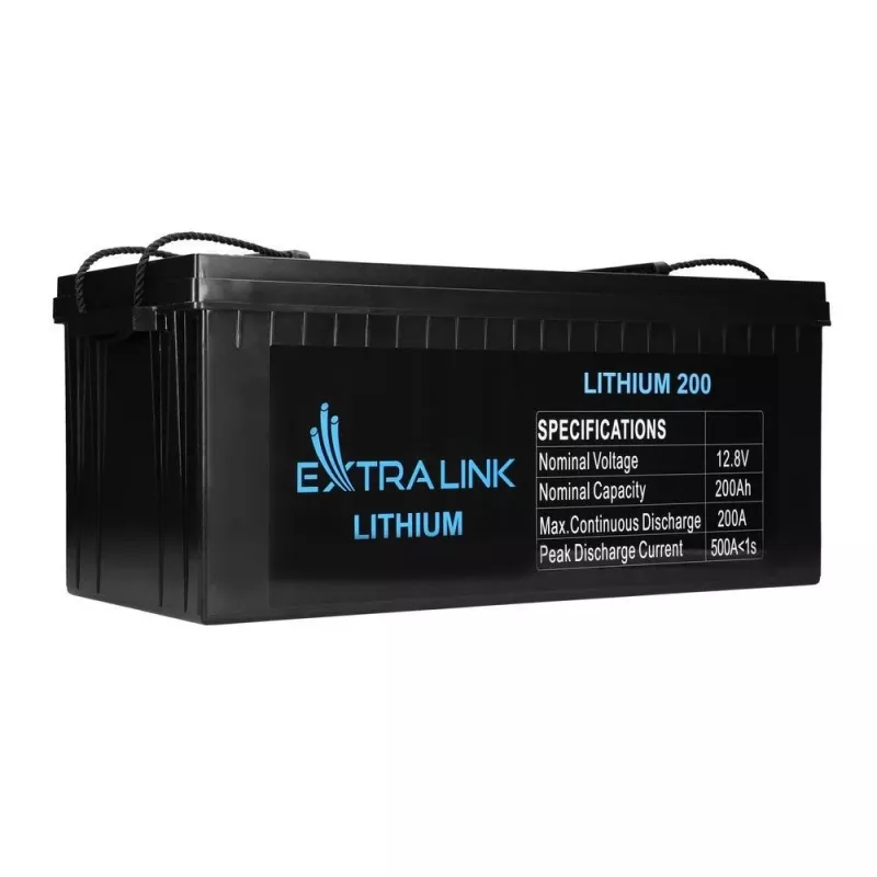 Extralink EX.30479 priemyselná nabíjateľná lítium-železo-fosfátová batéria (LiFePO4), 12,8 V, 200 Ah