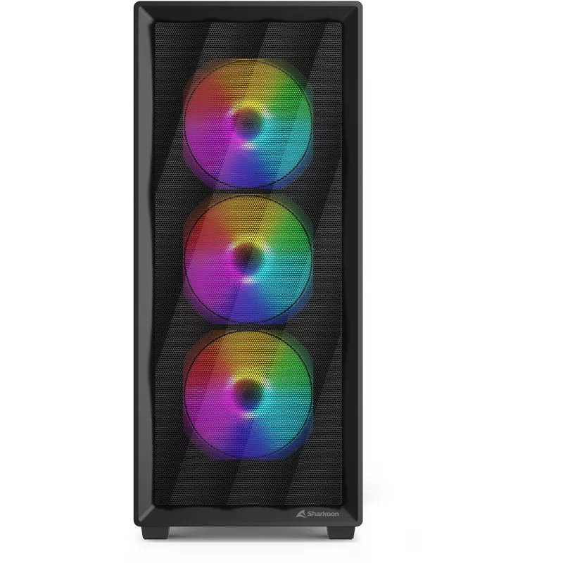 Počítačová skriňa Sharkoon VK4 Rainbow ATX čierna