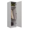 Skriňa na oblečenie Top e Shop SD-50 BI s 5 policami, 1 dvere, biely rám