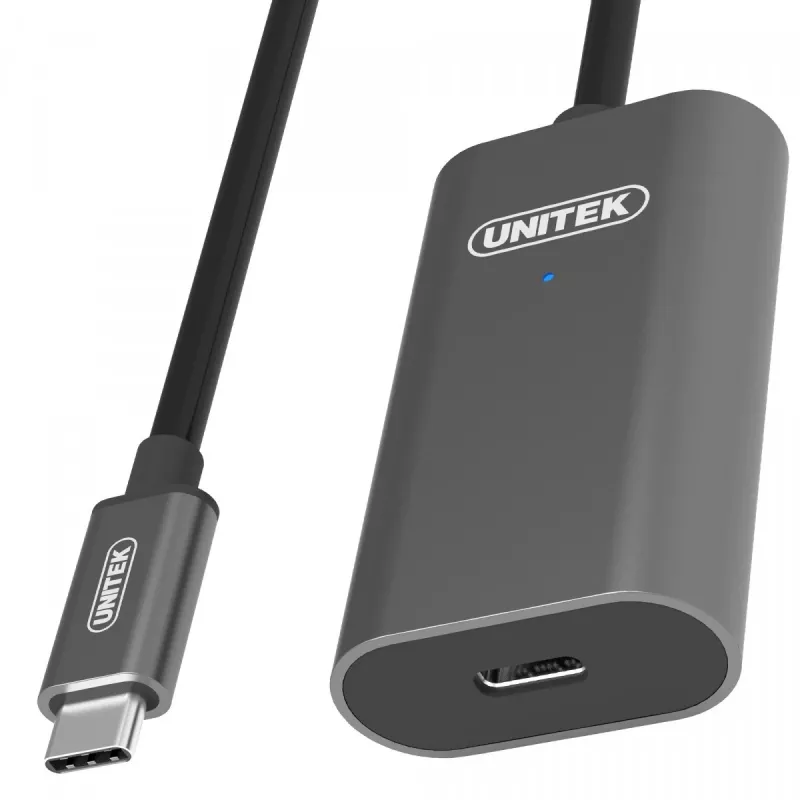 USB kábel UNITEK U305A 5m USB 3.2 Gen 1 USB C sivý