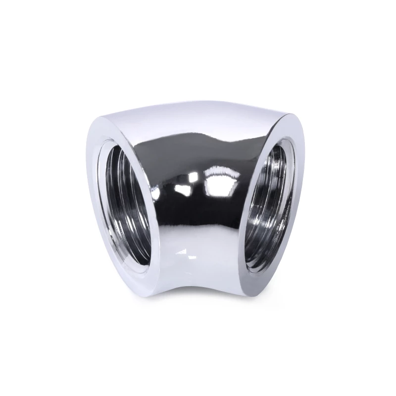 Alphacool 17593 hadicová prípojka 45°, G1/4 vnútorný závit na G1/4 vnútorný závit, chróm