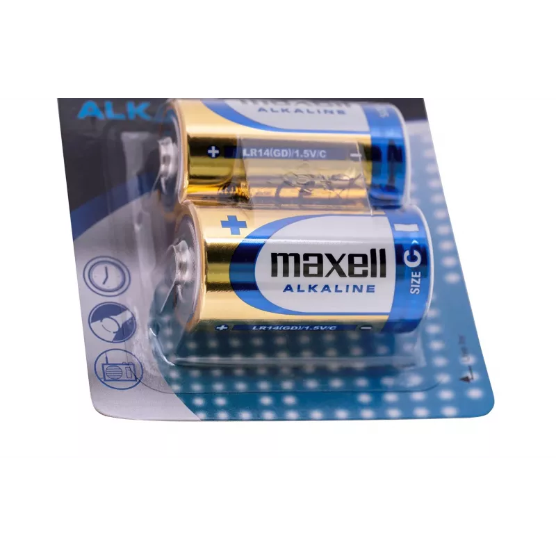 Maxell LR14 (C) alkalická batéria, 2 ks