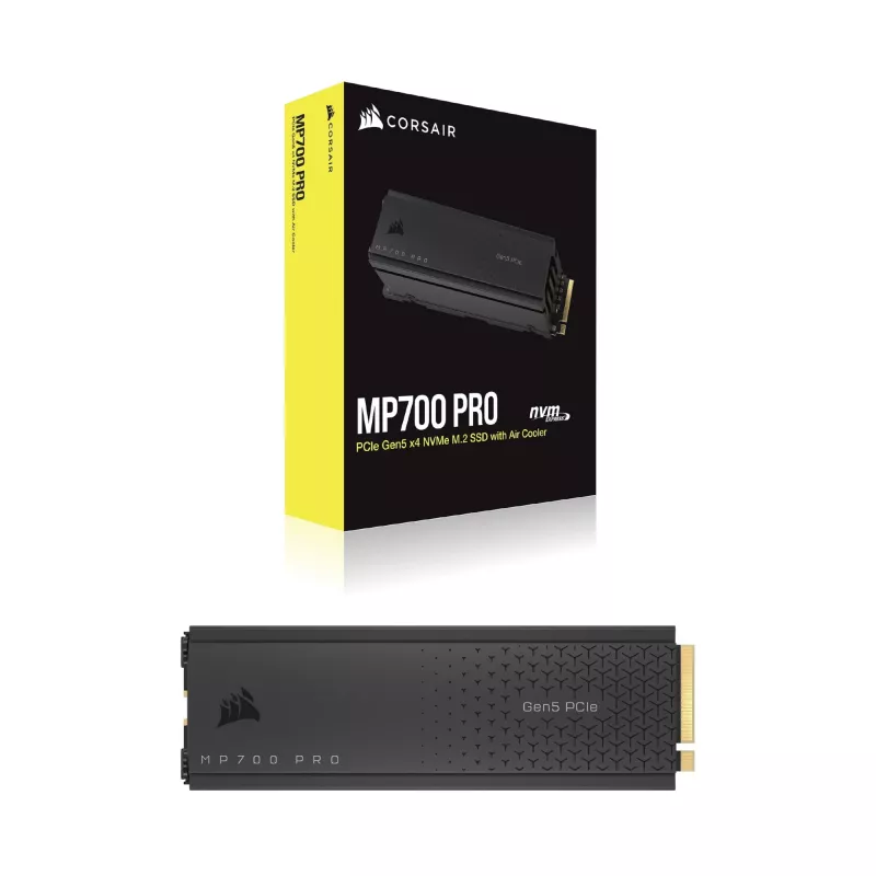 CORSAIR MP700 PRO - SSD - 1TB - interný - M.2 2280 - PCI Express 5,0 x4 (NVMe) - 256-Bit-AES (CSSD-F1000GBMP700PRO)