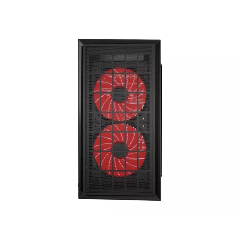GEMBIRD CCC-FORNAX-950R herný dizajn PC skriňa 3 x 12 cm ventilátory červené