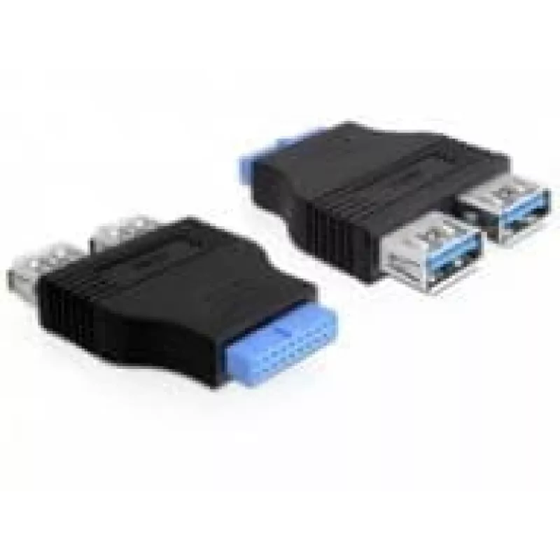 Delock adaptér USB 3.0 pin header konektor samica > 2 x USB 3.0 konektor samica - vedľa seba (65324)