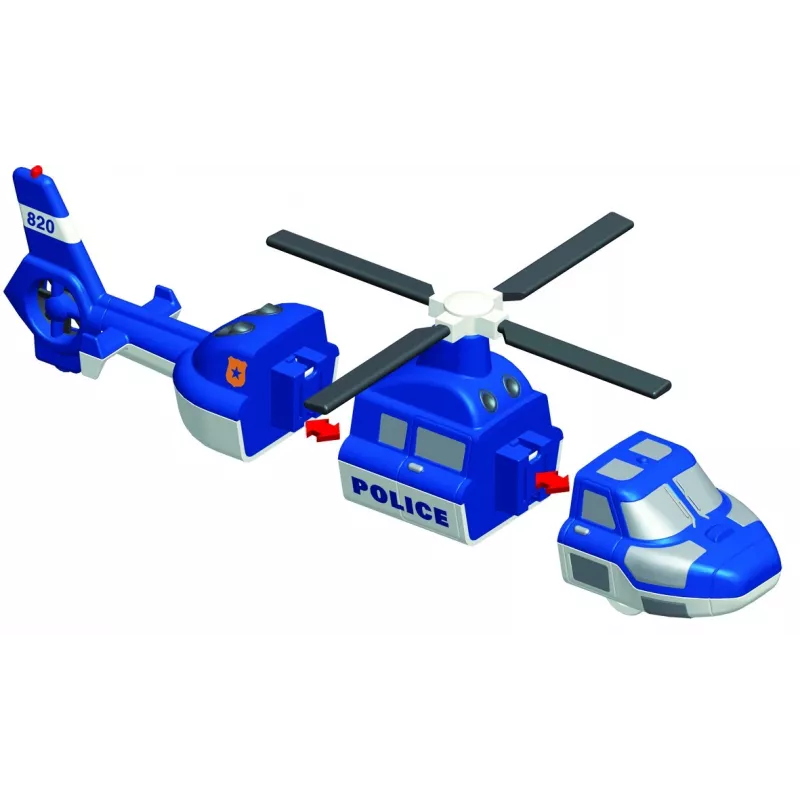 Sada vozidiel Popular Playthings Mix or Match Vehicles Police