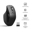Myš Keychron M6 pravácka univerzálna — optická, RF bezdrôtová + Bluetooth + USB-C, 30000 DPI, čierna