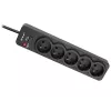 Tracer PowerGuard PRO čierna 5 AC zásuviek 1,6 m 3680 W