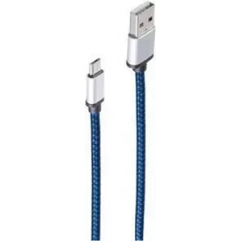 ShiverPeaks BS14-50020 - 0,9 m - USB A - Micro-USB B - USB 2.0 - 480 Mbit/s - modrá