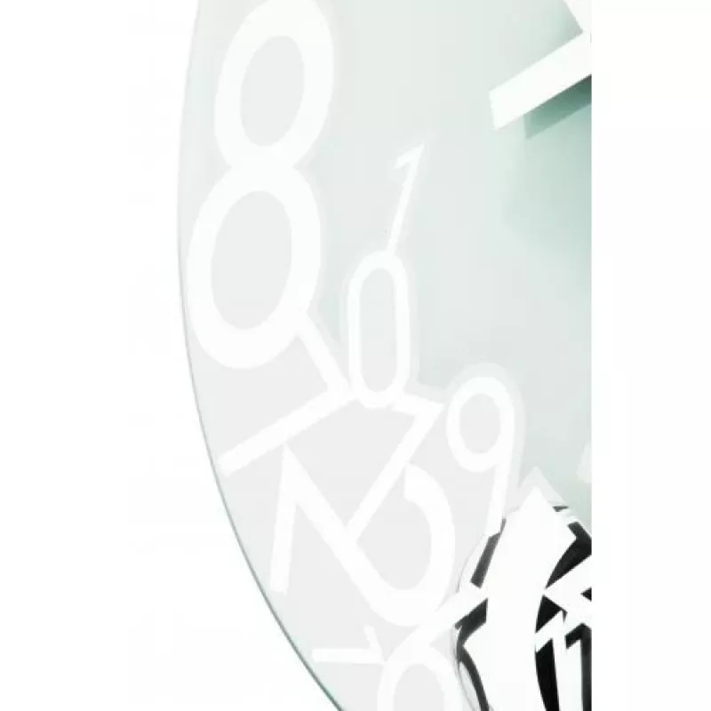 NeXtime hodiny 8115 Dropped, Ø43 cm, nástenné, strieborné
