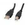 Lanberg CA-USBA-11CC-0010-BK USB kábel 1 m 2.0 USB B čierny