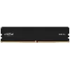 16 GB Crucial Pro modul - DIMM 288-PIN Low Profile - 6000 MHz / PC5-48000 - CL48 - 1.1 V - unbuffered - on-die ECC - matný čierny