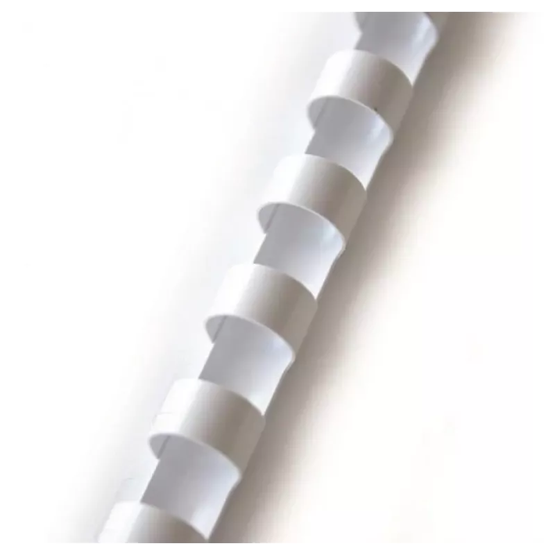 Väzbové hrebene Forpus 6 mm, (100 ks), biele