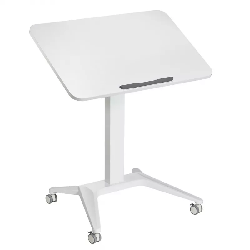 Mobilný laptopový stolík MACLEAN MC-453W s pneumatickým nastavením výšky, max. výška 109 cm