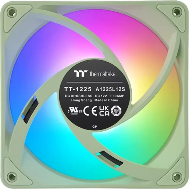 Thermaltake CT120 EX Reverse ARGB Sync 120 mm 3-balík skriňový ventilátor – Matcha Green
