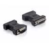 Delock - VGA adaptér - DVI-I (W) na HD-15 (VGA) (M) - skrutky s ryhovanou hlavou (65017)