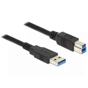 USB kábel DeLOCK 85066 USB 3.2 Gen 1 1m USB A USB B čierny