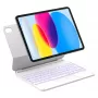 Obal folio s Bluetooth klávesnicou Inateck KB09119-10 pre Apple iPad 11 palcov (27,9 cm) – biely, 500 mAh batéria