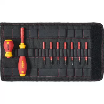 Sada skrutkovačov Wiha slimVario Starter-Set 41232 (MPN 2831T901) — izolované bity a ergonomická rukoväť