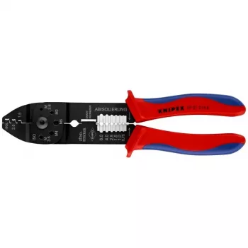 Knipex 97 21 215 B krimpovací nástroj čierna, modrá, červená